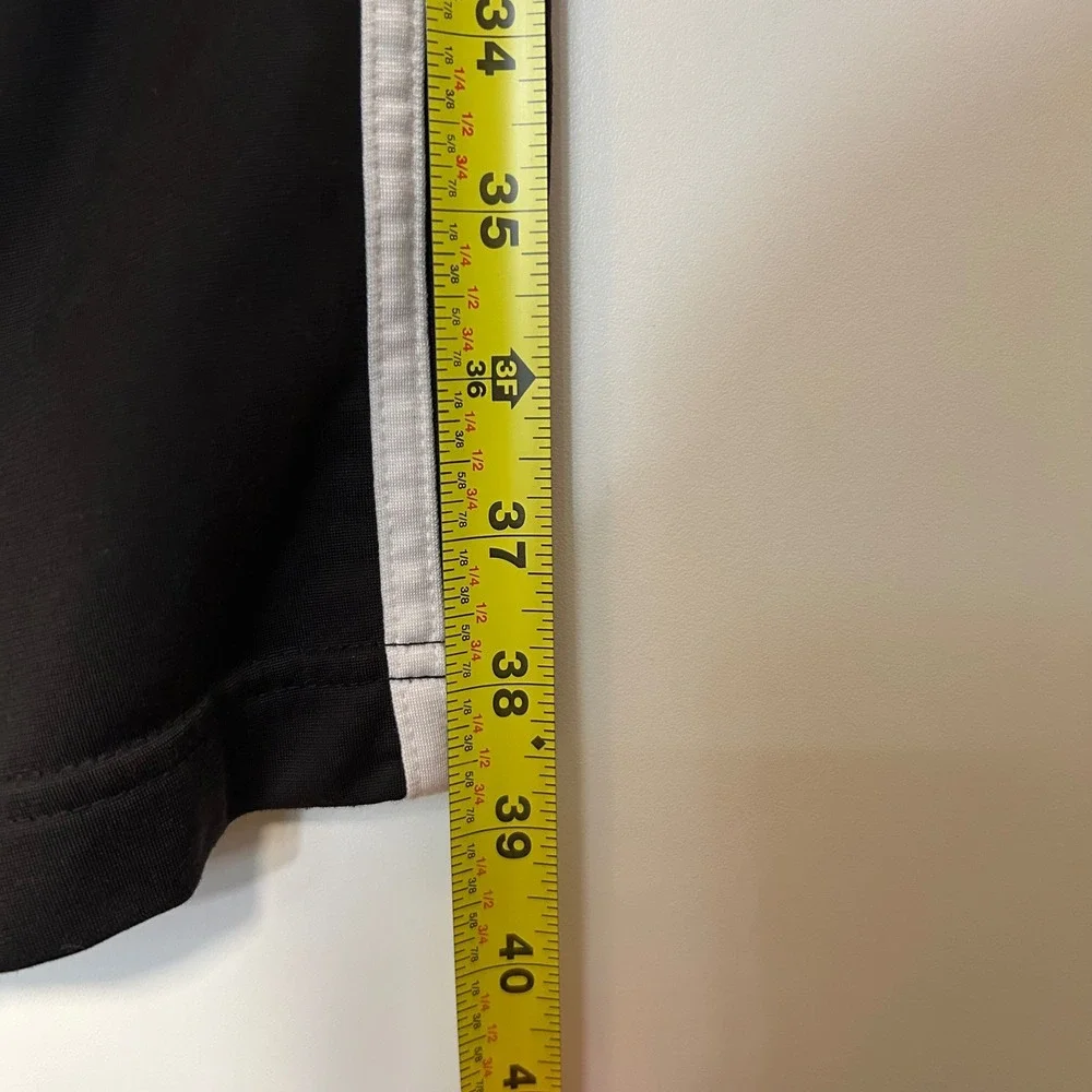 Y2K Adidas Small Black Breakaway Tear away Track Pants Snap Button 3 Stripes
